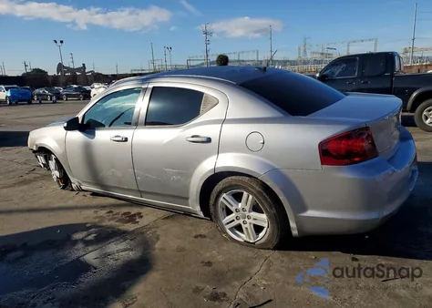 2013 Dodge Avenger Se из США, поврежденный, VIN 1C3CDZAB2DN517397